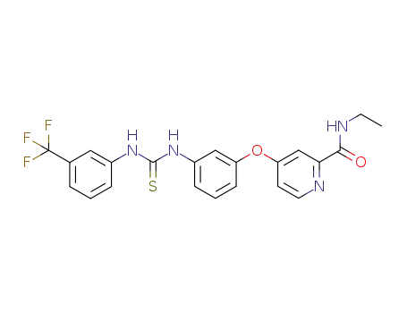 N-ethyl-4-(3-(3-(3-(trifluoromethyl)phenyl)thioureido)phenoxy)picolinamide