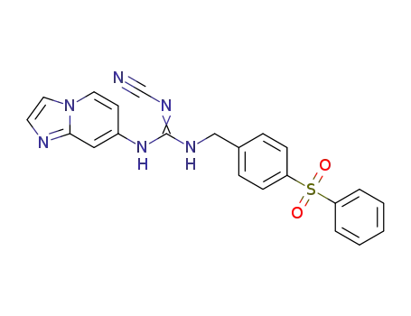 2-cyano-1-(imidazo[1,2-a]pyridin-7-yl)-3-(4-(phenylsulfonyl)benzyl)guanidine