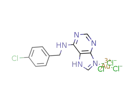 [Au(N<sub>6</sub>-(4-chlorobenzyl)adenine)(chloride)<sub>3</sub>]