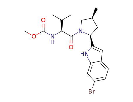 methyl N-[(1S)-1-[(2S,4S)-2-(6-bromo-1H-indol-2-yl)-4-methyl-pyrrolidine-1-carbonyl]-2-methyl-propyl]carbamate