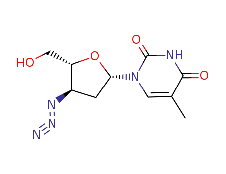 1-(3-azido-2,3-dideoxy-β-L-erythro-pentofuranosyl)thymine