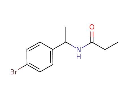 Molecular Structure of 330462-77-6 (N-[1-(4-bromophenyl)ethyl]propionamide)