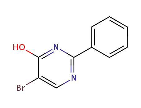 Molecular Structure of 26786-28-7 (5-bromo-2-phenylpyrimidin-4-ol)