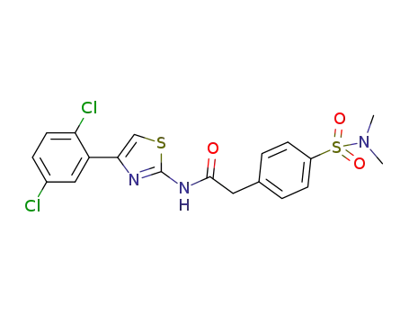 N-[4-(2,5-dichlorophenyl)-1,3-thiazol-2-yl]-2-{4-[(dimethylamino)sulfonyl]phenyl}acetamide