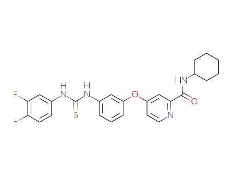 4-(3-(3-(3,4-difluorophenyl)thioureido)phenoxy)-N-ethylpicolinamide