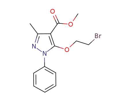 5-(2-bromoethoxy)-3-methyl-1-phenyl-1H-pyrazole-4-carboxylic acid methyl ester