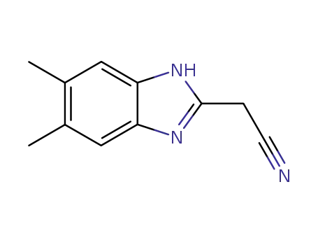 1H-벤즈이미다졸-2-아세토니트릴,5,6-디메틸-(9CI)