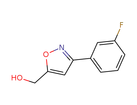 Molecular Structure of 954240-02-9 ([3-(3-FLUORO-PHENYL)-ISOXAZOL-5-YL]-METHANOL)