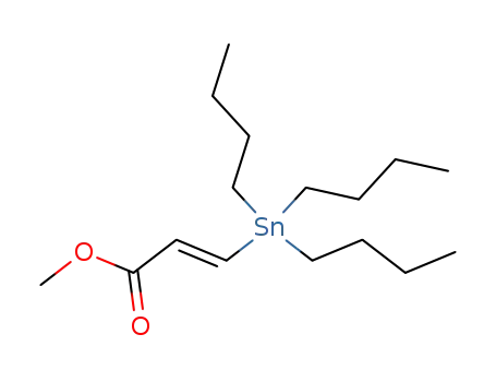 Molecular Structure of 82101-74-4 (2-Propenoic acid, 3-(tributylstannyl)-, methyl ester, (E)-)