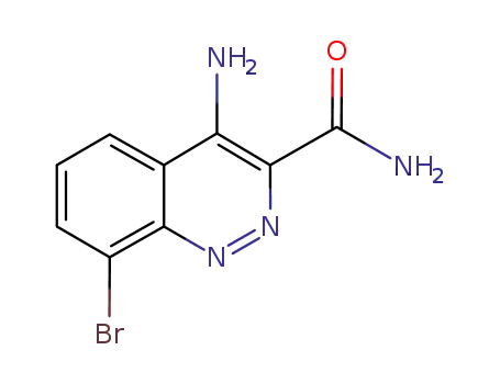 3-Cinnolinecarboxamide, 4-amino-8-bromo-