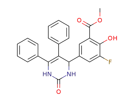 methyl 3-fluoro-2-hydroxy-5-(2-oxo-5,6-diphenyl-1,2,3,4-tetrahydropyrimidin-4-yl)benzoate