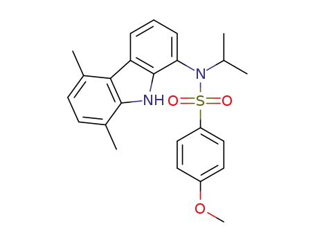 (N-(5,8-Dimethyl-9H-carbazol-1-yl)-N-isopropyl-4-methoxybenzenesulfonamide)