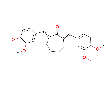 2,7-bis-(3,4-dimethoxy-benzylidene)-cycloheptanone