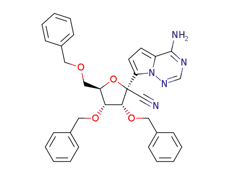 (2S,3R,4R,5R)-2-(4-aminopyrrolo[2,1-f][1,2,4]triazin-7-yl)-3,4-bis(benzyloxy)-5-((benzyloxy)methyl)tetrahydrofuran-2-carbonitrile