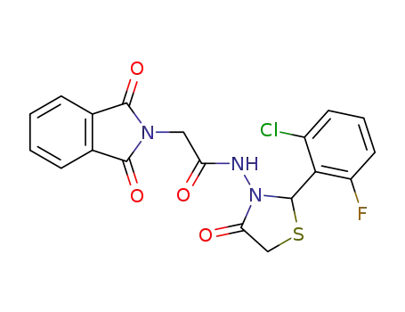 N-[2-(2-chloro-6-fluorophenyl)-4-oxothiazolidin-3-yl]-2-(1,3-dioxo-1,3-dihydroisoindol-2-yl)acetamide