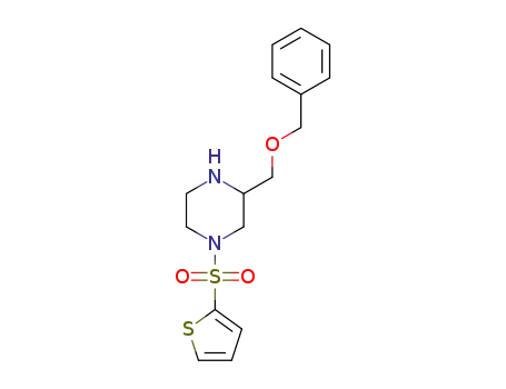 3-(benzyloxymethyl)-1-(thiophen-2-ylsulfonyl)piperazine