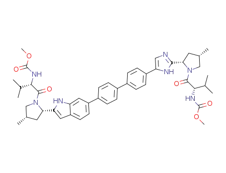 methyl N-[(1S)-2-methyl-1-[(2S,4S)-4-methyl-2-[5-[4-[4-(4,4,5,5-tetramethyl-1,3,2-dioxaborolan-2-yl)phenyl]phenyl]-1H-imidazol-2-yl]pyrrolidine-1-carbonyl]propyl]carbamate