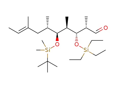 (2S,3R,4R,5S,6S,8E)-5-(tert-butyldimethylsilyloxy)-3-triethylsilyloxyl-2,4,6,8-tetramethyl-dec-8-en-1-al