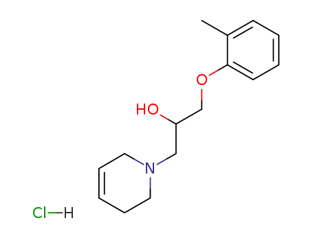 Molecular Structure of 6775-25-3 (1-(3,6-dihydropyridin-1(2H)-yl)-3-(2-methylphenoxy)propan-2-ol hydrochloride (1:1))