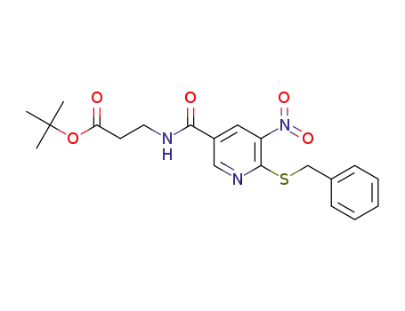 tert-butyl 3-[(6-benzylsulfanyl-5-nitropyridine-3-carbonyl)amino]propionate