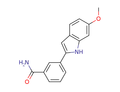 3-(6-methoxy-1H-indol-2-yl)benzamide