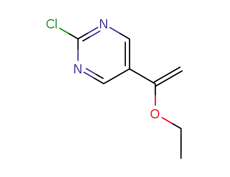 Molecular Structure of 122372-20-7 (2-chloro-5-(α-ethoxyvinyl)pyrimidine)