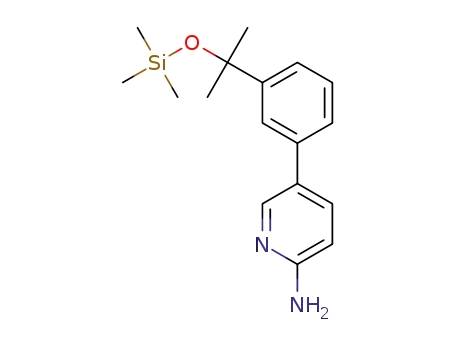 5-[3-[1-Methyl-1-(trimethylsilanyloxy)ethyl]phenyl]pyridin-2-ylamine