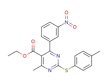 ethyl 4-methyl-6-(3-nitrophenyl)-2-(p-tolylthio)pyrimidine-5-carboxylate