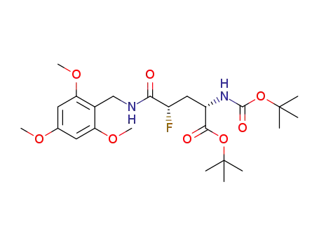 (2S,4S)-tert-butyl-2-(tert-butoxycarbonylamino)-4-fluoro-5-oxo-5-(2,4,6-trimethoxybenzylamino)pentanoate
