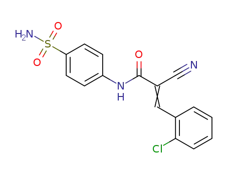 3-(2-chlorophenyl)-2-cyano-N-(4-sulfamoylphenyl)acrylamide
