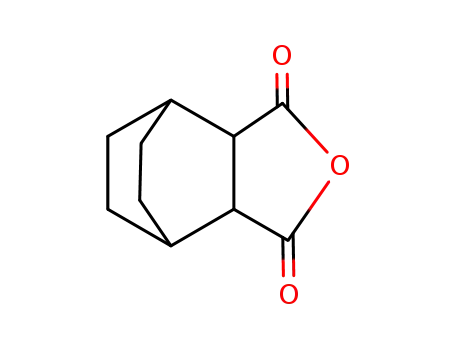 Molecular Structure of 26843-47-0 (BICYCLO[2.2.2]OCTANE-2,3-DICARBOXYLIC ANHYDRIDE)