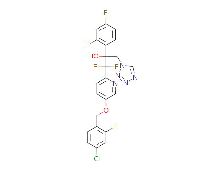 1-(5-(4-Chloro-2-fluorobenzyloxy)pyridin-2-yl)-2-(2,4-difluorophenyl)-1,1-difluoro-3-(1H-tetrazol-1-yl)propan-2-ol