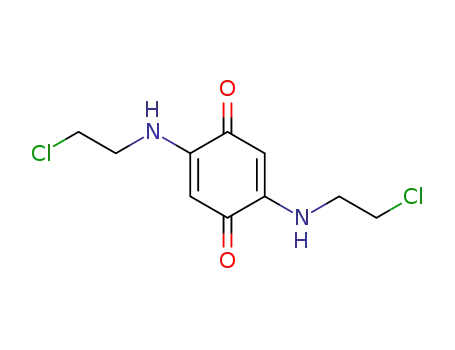 Molecular Structure of 23205-90-5 (2,5-bis[(2-chloroethyl)amino]cyclohexa-2,5-diene-1,4-dione)