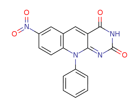 Pyrimido[4,5-b]quinoline-2,4(3H,10H)-dione, 7-nitro-10-phenyl-