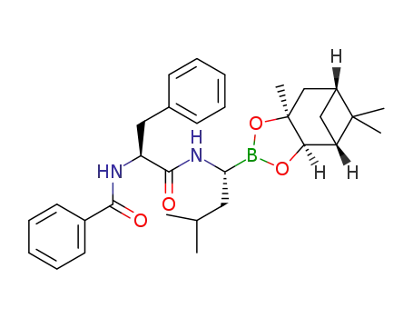 N-((S)-1-(((R)-3-methyl-1-((3aR,4R,6R,7aS)-5,5,7a-trimethylhexahydro-4,6-methanobenzo[d][1,3,2]dioxaborol-2-yl)butyl)amino)-1-oxo-3-phenylpropan-2-yl)benzamide