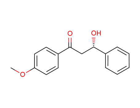 Molecular Structure of 174692-93-4 ((S)-3-hydroxy-1-(4’-methoxylphenyl)-3-phenylpropan-1-one)