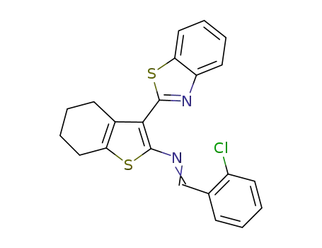 3-(benzo[d]thiazol-2-yl)-N-(2-chlorobenzylidene)-4,5,6,7-tetrahydrobenzo[b]thiophen-2-amine