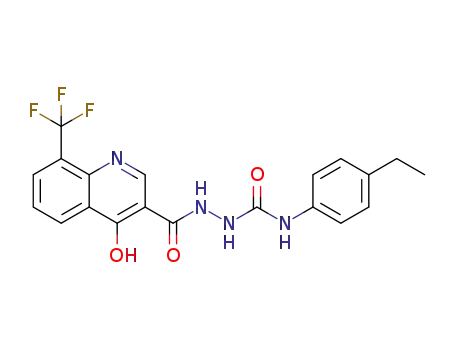 N-(4-ethylphenyl)-2-{[4-hydroxy-8-(trifluoromethyl)quinolin-3-yl]carbonyl}hydrazinecarboxamide