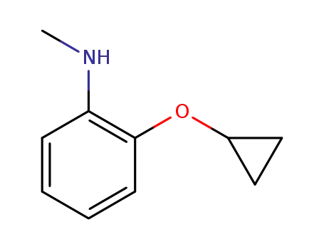 Molecular Structure of 1243439-17-9 (2-cyclopropoxy-N-methylaniline)