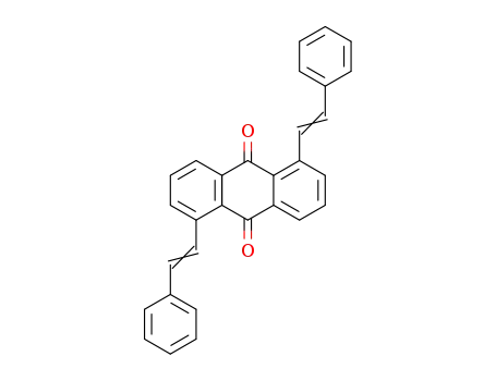 Molecular Structure of 1386443-74-8 (1,5-distyrylanthracene-9,10-dione)