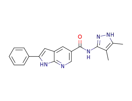 N-(4,5-dimethyl-1H-pyrazol-3-yl)-2-phenyl-1H-pyrrolo[2,3-b]pyridine-5-carboxamide