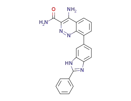 4-amino-8-(2-phenyl-1H-benzo[d]imidazol-6-yl)cinnoline-3-carboxamide