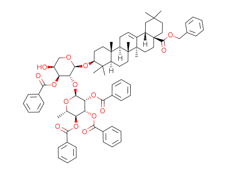 benzyl oleanolate 3-O-2,3,4-tri-O-benzoyl-α-L-rhamnopyranosyl-(1->2)-3-O-benzoyl-α-L-arabinopyranoside