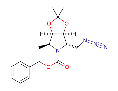 (2S,3S,4R,5S)-N-benzyloxycarbonyl-2-azidomethyl-3,4-O-isopropylidene-5-methylpyrrolidine-3,4-diol
