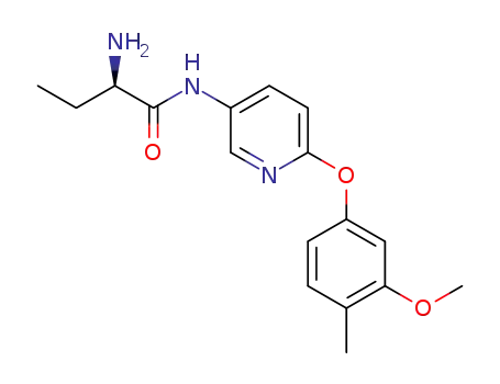 (2R)-2-amino-N-(6-{[4-methyl-3-(methyloxy)phenyl]oxy}-3-pyridinyl)butanamide