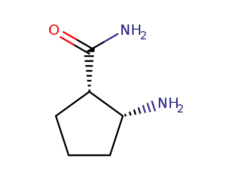 Molecular Structure of 494209-32-4 (Cyclopentanecarboxamide, 2-amino-, (1R,2R)-rel- (9CI))