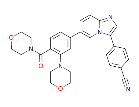4-(6-[3-(morpholin-4-yl)-4-(morpholin-4-ylcarbonyl)phenyl]imidazo[1,2-a]pyridin-3-yl)benzonitrile