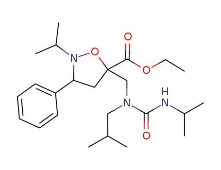 ethyl 5-{isobutyl[(isopropyl carbamoyl)amino]methyl}-2-isopropyl-3-phenylisoxazolidine-5-carboxylate