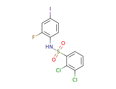 2,3-dichloro-N-(2-fluoro-4-iodophenyl)benzenesulfonamide