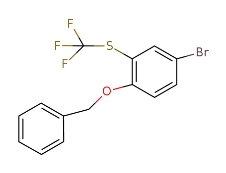 Benzene, 4-bromo-1-(phenylmethoxy)-2-[(trifluoromethyl)thio]-